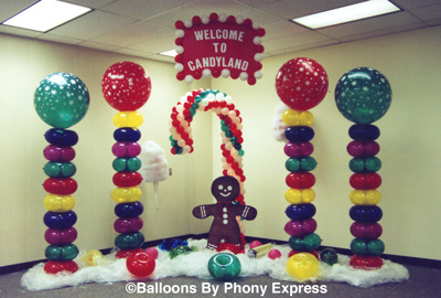 What are some Candyland decoration ideas for a party?