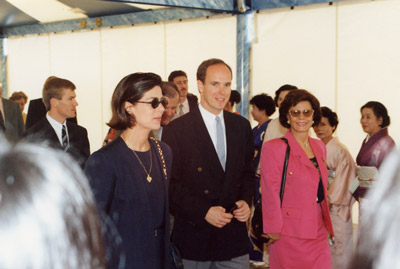 Princess Caroline & Prince Albert Enter