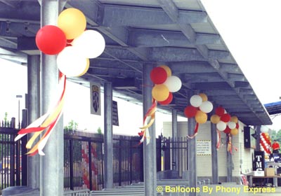 Windsock clusters at Crew Stadium